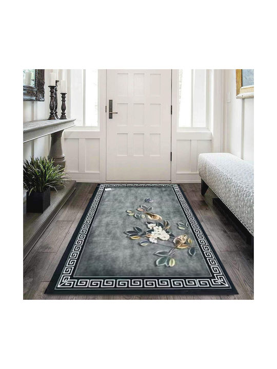SpitiBazaar Anti-slip Rug Rectangular Summer Green