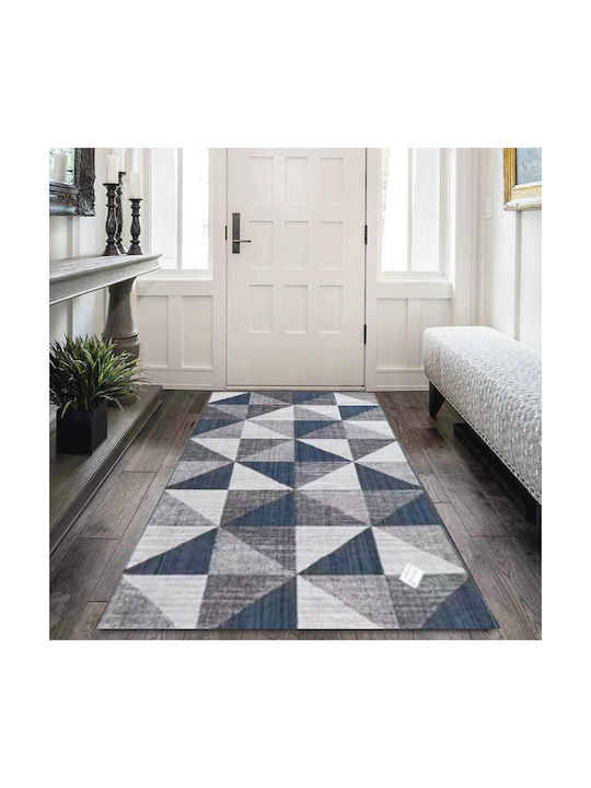 SpitiBazaar Anti-slip Rug Rectangular Summer Blue
