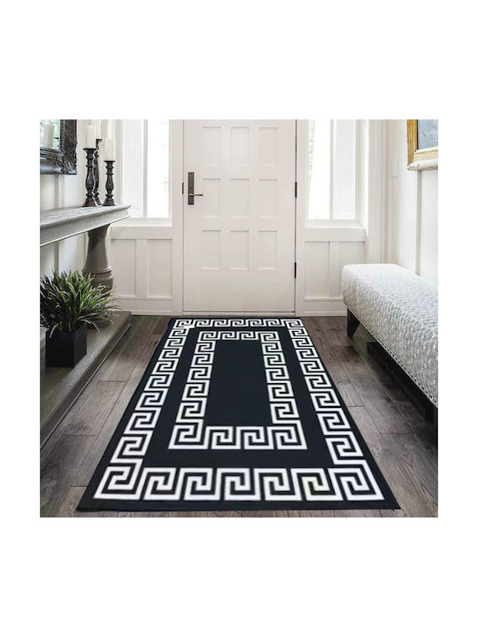 SpitiBazaar Anti-slip Rug Rectangular Summer Black