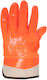 Gloves for Work Orange PVC/Cotton 1pcs
