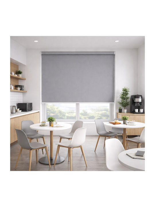 Galifas Roller Blinds Partial Blackout Gray W100xH180cm GBS-05675-3785