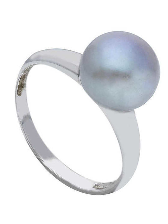 Mentzos Ring with Pearls made of Silver