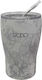 Polo Glass Thermos Stainless Steel 350ml Gray