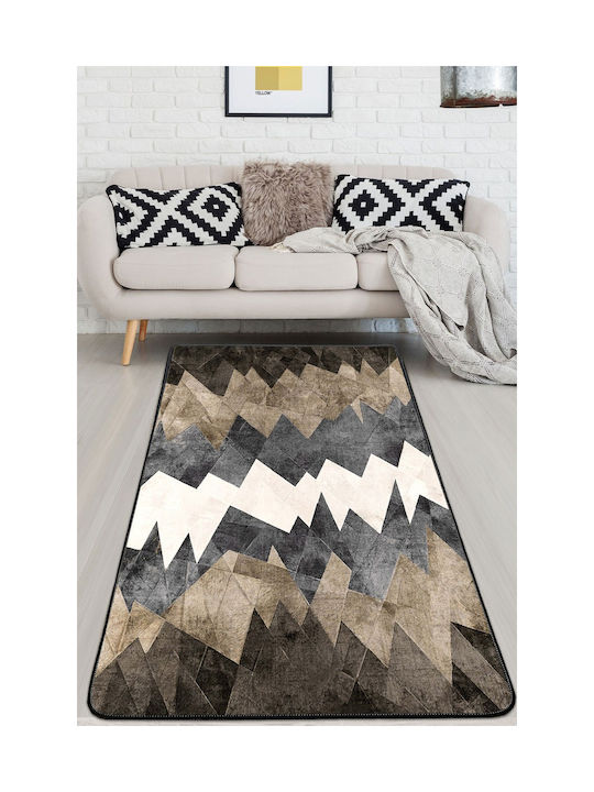 Conceptum Hypnose Derwald Teppich Rechteckig Synthetisch,Polyester/Cotton/Leather Brown-grey