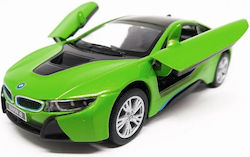 Kinsmart Мащаб 1:36 Метален Bmw I8 Зелен С Отварящи Се Врати Kt5379b