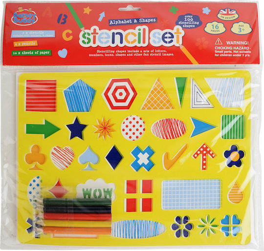 Bb030 Buddy Barney Set Stencil Alphabet