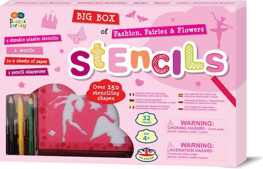 Bb022 Buddy Barney Stensil Fashion Märchen