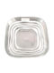 Nachtmann Crystal Serving Plate Desert Square 16x16x4cm Set of 6