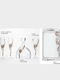 Zivas Wedding Carafe Set with Wine & Champagne Glasses on Tray Inox / Crystal Silver 4pcs