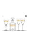 Capolavoro Wedding Decanter and Champagne Crystal Glasses Set 4 Pieces G86