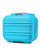 Miss Lulu Lightweight Hard Shell Abs Vanity Case Blue 24.5 Cm 30.5 Cm 15 Cm