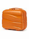 Miss Lulu Lightweight Polypropylene Hard Shell Vanity Case Orange 24.5 Cm 30.5 Cm 15 Cm