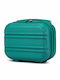 Miss Lulu Lightweight Hard Shell Abs Vanity Case Teal 24.5 Cm 30.5 Cm 15 Cm