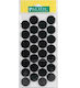 Fetruri Protecții Pentru Mobilier Cu Autocolant Pacific Φ-28mm Negre 231-6025#28###