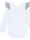 Kids Top Bodysuit Silver Frills Elefunt Elefunt