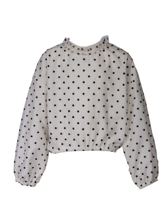 M&B Kid's Fashion Kinderhemd Langarm Weiß