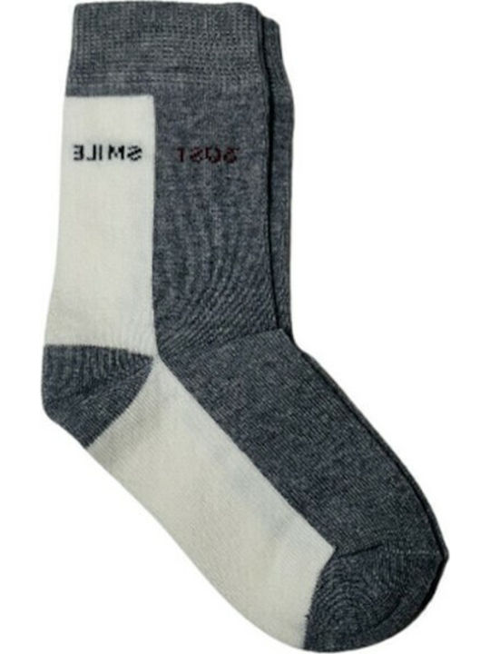 Thera Kinder Socken Weiß-Grau Für Jungen 5322516011786