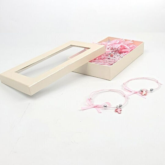 Eurobaby Taufe Anhänger Armbänder Rosa 50 Stück 21-726 Rosa