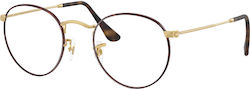 Ray-ban Frames Rx3447v 3188 50 Round Metal