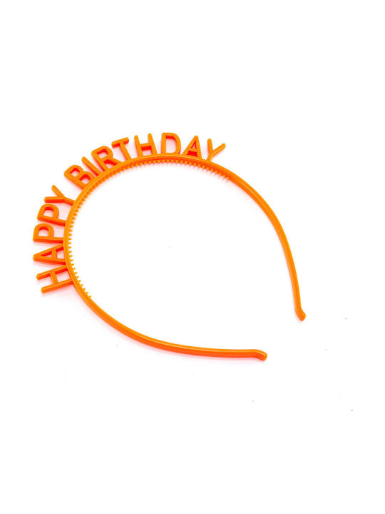 Παιδική Στέκα Μαλλιών Happy Birthday Πορτοκαλί