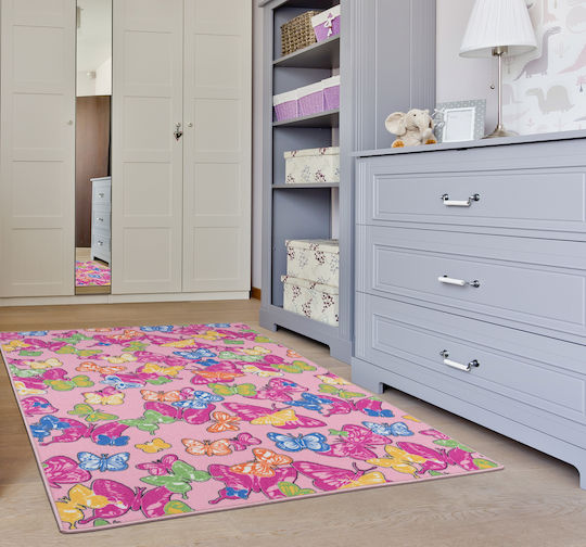 Kids Rug Carpet Nikotex Butterflies 133x190 Cm