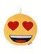 Μαξιλάρι-φωτογραφοθήκη Emoji Heart Eyes 30x30εκ