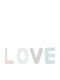 Holz Kinderwanddekoration "Love"