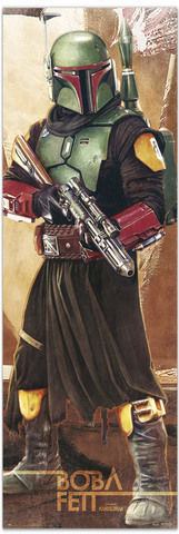 Детски плакат за врата Boba Fett Star Wars 53 x 158 см