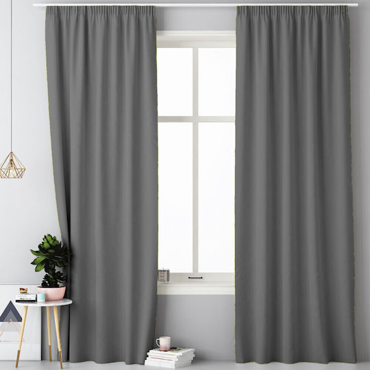 Jemidi24 Perdea cu Coafură Gri 140x250cm
