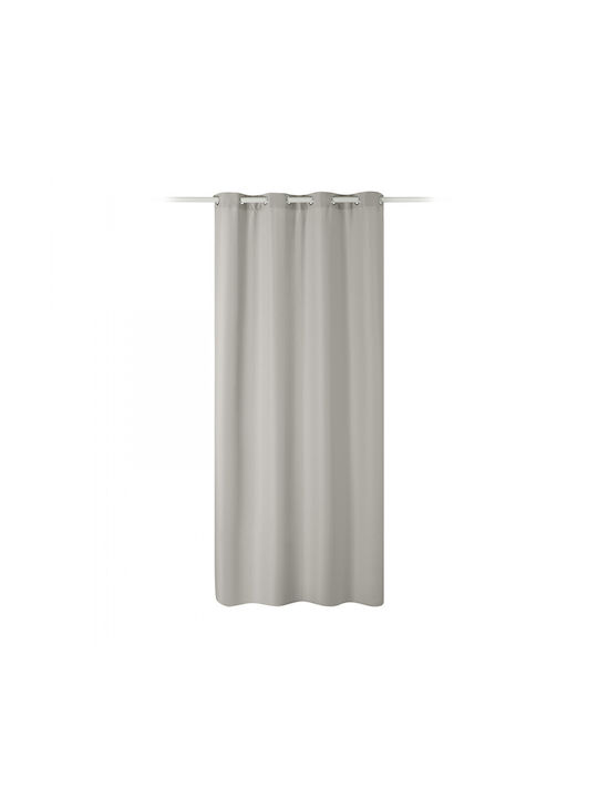 Jemidi24 Κουρτίνα Συσκότισης με Τρουκς Γκρι 140x245εκ.