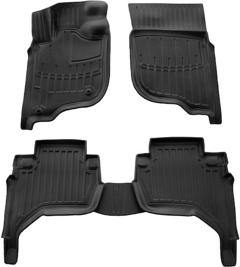 Umbrella Set Covorașe Față și Spate 2buc din Furtun pentru Mitsubishi L200 2006-2015 Negre