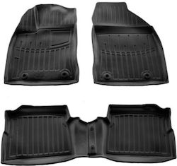 Umbrella Σετ Μπροστινά και Πίσω 2τμχ για Lexus CT 2010-2017 Μαύρα