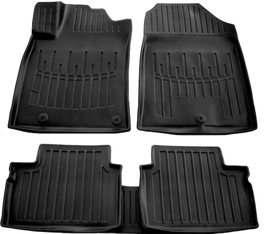 Umbrella Satz Vorder- und Hintermatten 2Stück aus Gummi für Kia XCeed 2019 Schwarz