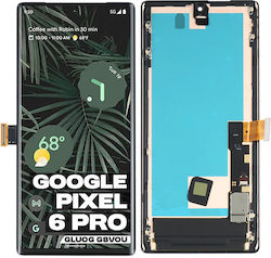 Οθόνη με Πλαίσιο για Google Pixel 6 Pro (Μαύρο)