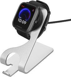 KWmobile 58727.01 Încărcător Pentru Amazfit Bip U Amazfit Pop Pro Amazfit T-Rex Pro Argintiu