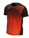 Athletic Short Sleeve Orange Blouse
