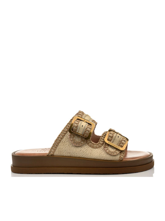 Myconian Greek Sandal Leather Women's Flat Sand...