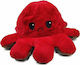 Plüsch- und Kuscheltier Umkehrbarer Oktopus Braun - Rot