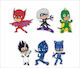 Αυτοκόλλητο Pj Masks Σετ 6 Τεμ Κωδ 35014