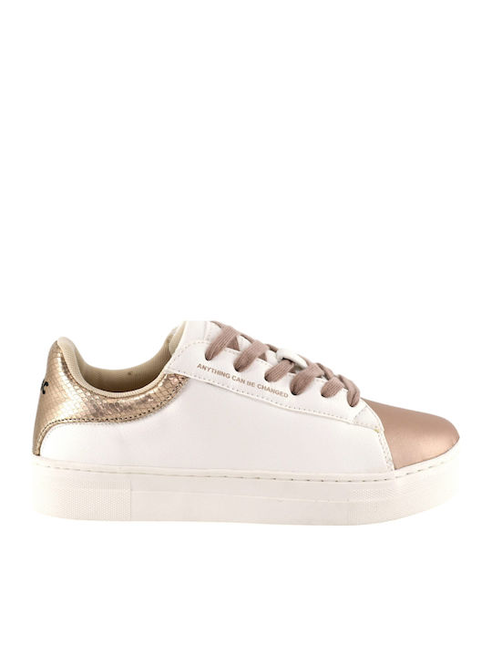 Marina Γυναικεία Sneakers White / Rose