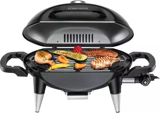 Rommelsbacher Tabletop Grătar Electric Grătar 2200W cu Capac și Termostat Reglabil