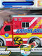 Easter Candle with Toy Nikko Road Rippers Fast Rescue Ambulance Movement Sound Light
