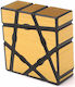Yi Jie Ghost Mirror Cube Magic Puzzle Plastic Abs 3x3x1 55x55x20 Mm Gold Oem