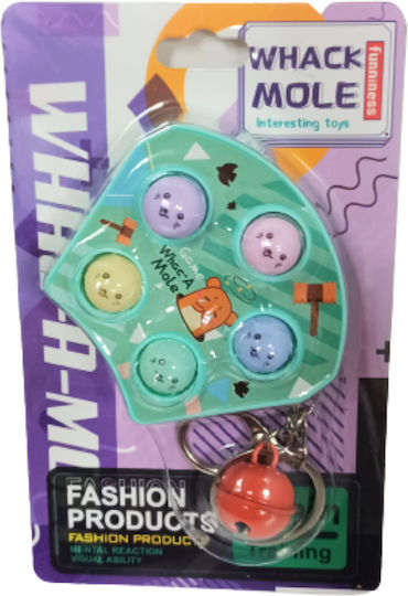 Pop It Game Whack A Mole Green Colour Keychain Brain Training