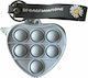 Pop It Fidget Portemonnaie Graues Herz
