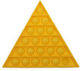 Pop It Stress Relief Puzzle Bubble Sensory Decompression Toy Puzzle Adults Children Triangle Yellow Oem
