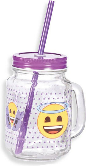 Innova Glass Water made of Glass with straw 450ml