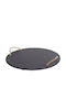 Slate Serving Platter with 2 Rope Handles 4 Non-slip Cushions 30 Cm