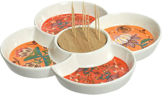 Kaeming Dessert Turm Ständer & Tabletts Porzellan 21,5x21,5x2,8cm Mehrfarbig