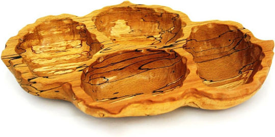 Wooden Art Ξυλινη Πιατελα Ξηρων Καρπων 30cm X 20cm 067